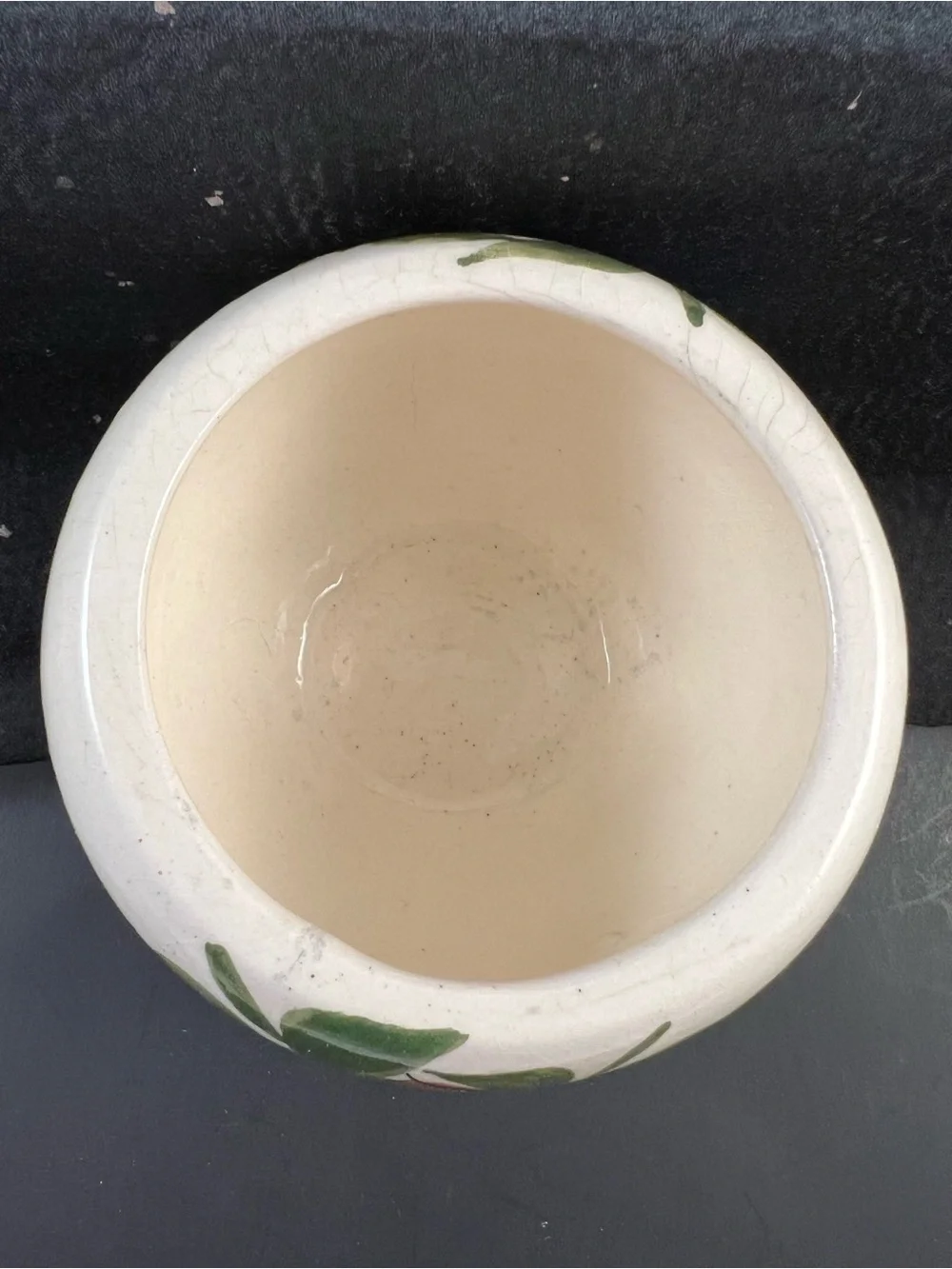 Set Of 3 Handpainted Vintage Pottery Succulent Cactus Flower Pots